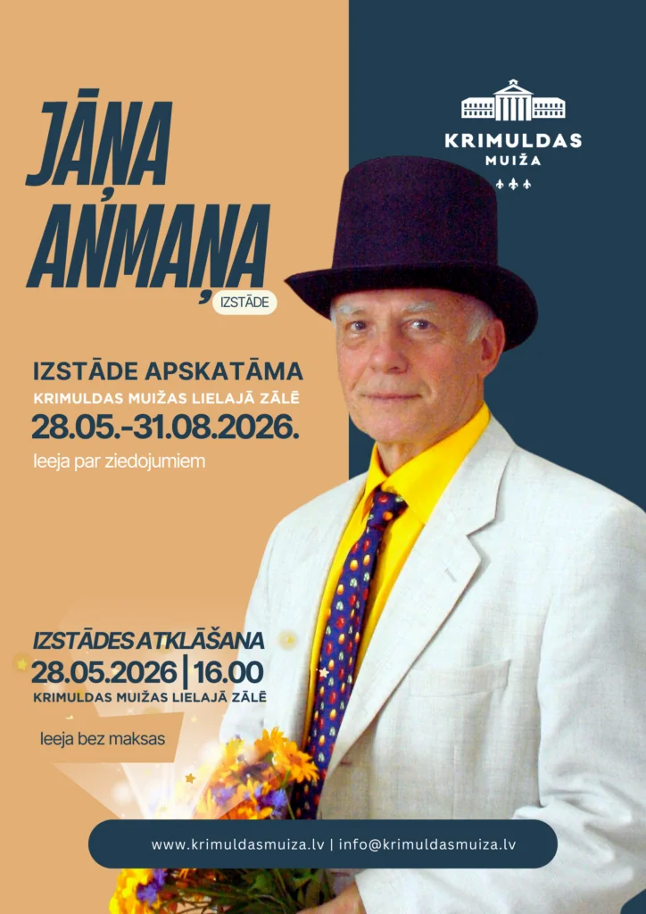 Jāņa Anmaņa izstāde Siguldā skatāma līdz 31. augustam: praktiskā informācija