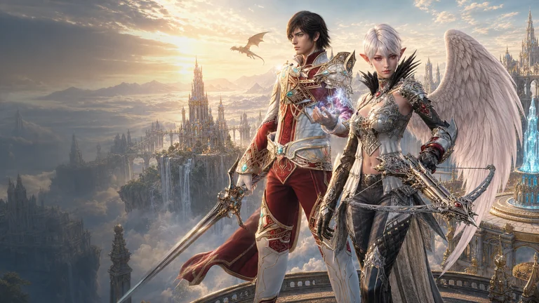 Lineage2AI MI MMORPG projekta vizualizācija 2