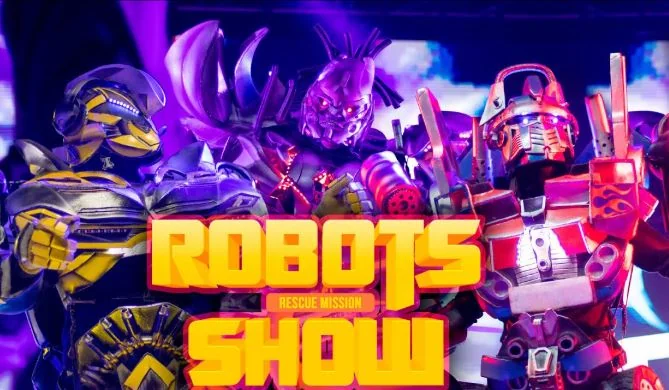 Robotu šovs “Glābšanas misija” Slampē: biļete par 5 eiro