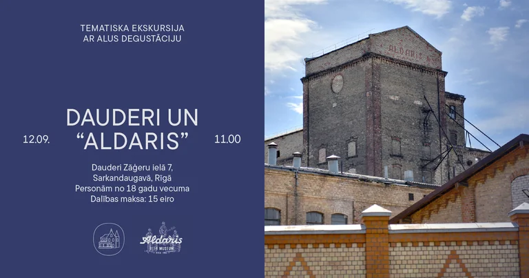 Dauderi un Aldaris Rīgā 12. septembrī: biļete 15 eiro